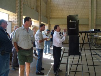 Ian Bleasdale judging