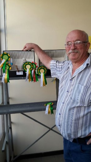 Willrich Aviaries (Otto and Estie) Best Bird on Show at the Free State Championship Show 2016