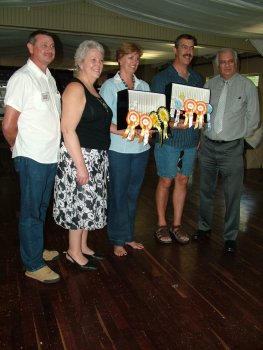 The winners with the judges.