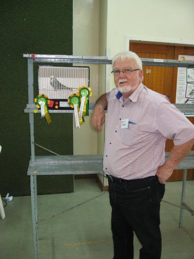 Creigh Kenton with the Best Bird on Show - Gauteng Championship Show 2015