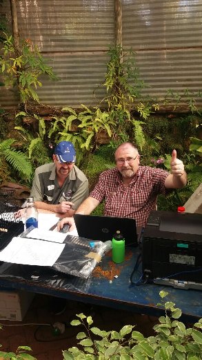 The Admin area was manned by Ian Nel (L) and John Nel (R) - Gauteng Championship Show 2017