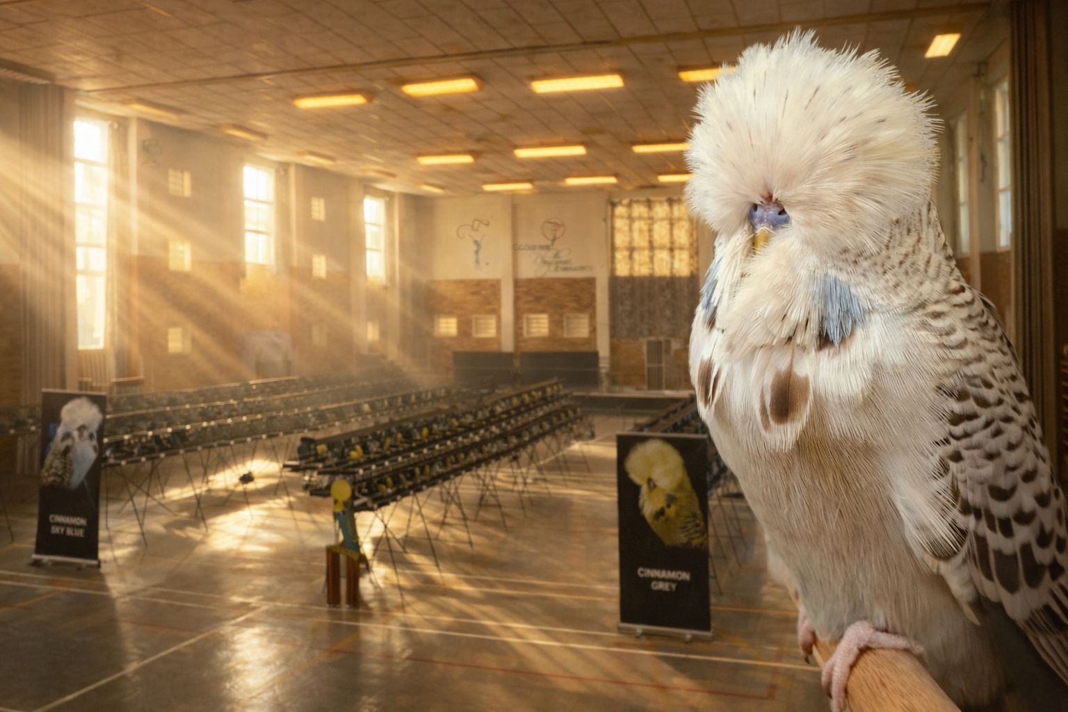 Willrich Aviaries Best Bird, Best Young Bird, Best Champion on Show, Best Champion Young Bird on Show, Challenge Certificate Cinnamon Grey