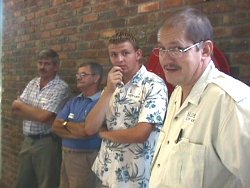 Stewards at the show (right to left) are Willem van Tonder, David Jooste, Jan O'Kelly and Jan Jooste.