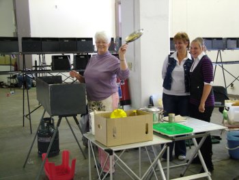 Beryl making pancakes