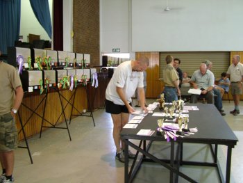 Members wait for the prize giving.