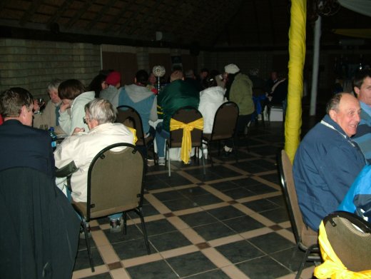 Members enjoy the load shedding during the gala evening - SA National Championship Show 2015