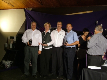 The judges were (L to R) Albert Olivier, Maja Swart, Pierre Swart and Johan Lucas.