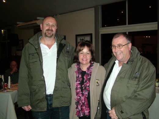 Ian and John Nel with Elke de Witt. This team ensured that the Marked Catalogue was out straight after the show.
