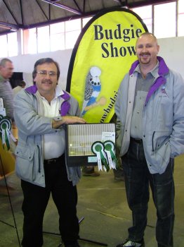 John Nel and Ian Nel (Nel Brothers Stud) with the Best Champion on Show
