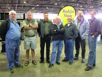 Exhibitors (L to R) John Grobler, Gert Pieters, Kobus Hechter (JSBS Visitor), Clarence Marks, Mike Davies, Ian Nel, Tommie Roodt 