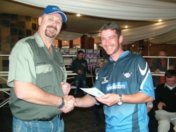 Christo, Grobbelaar Stud, collects his prizes