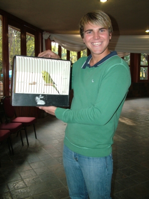 Japie Nel won the Molkentin Bird which was raffled