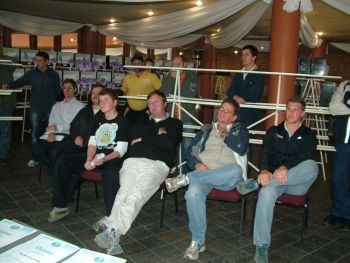 Members at the prize giving