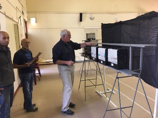 Tony Slight judging at the Western Cape Area Championship Show 2018